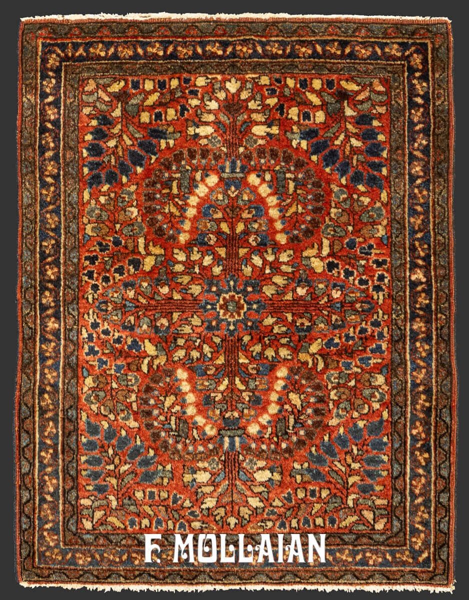 Sarouk Rug Floral Design n°:222207